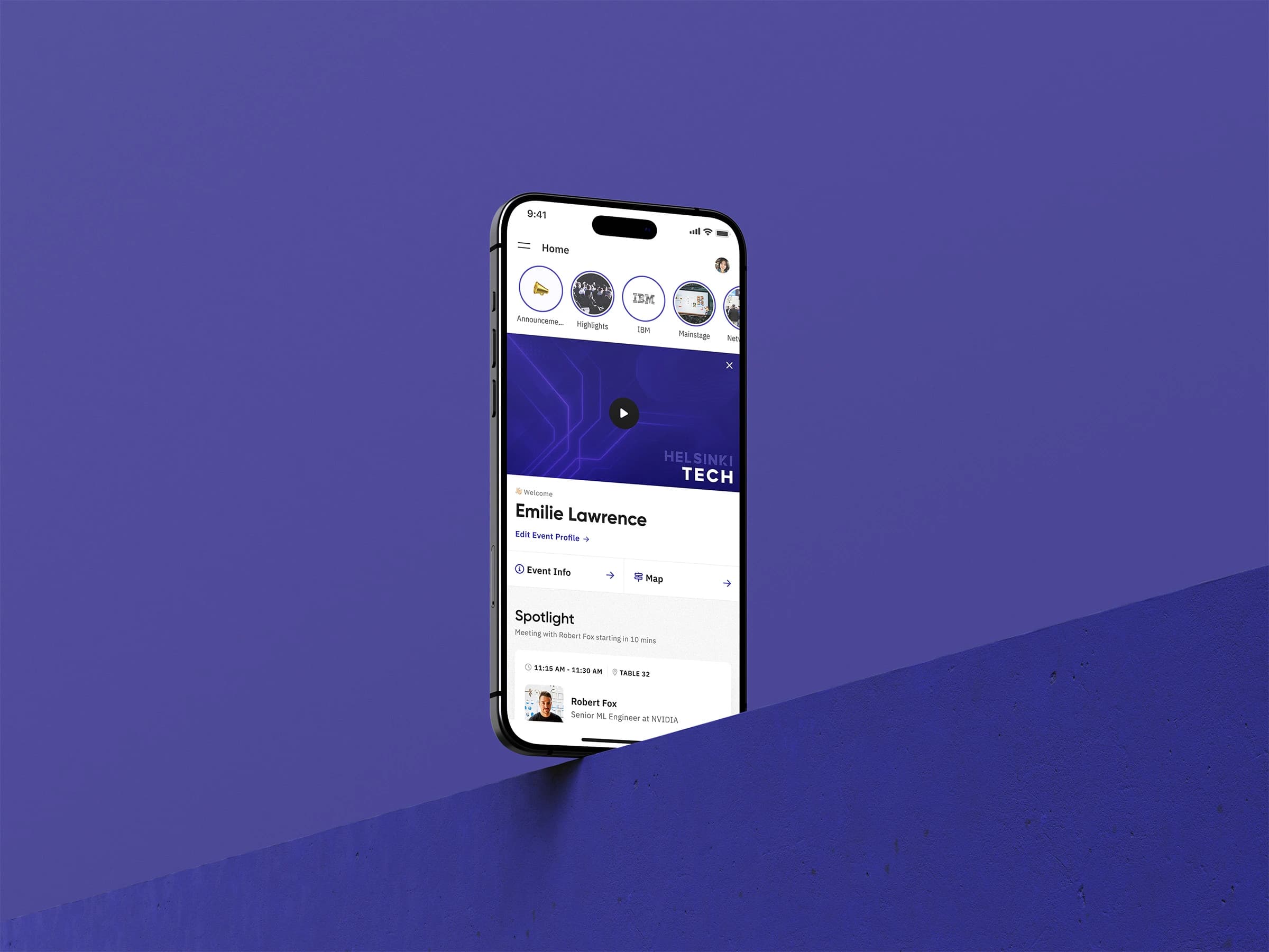Mobile Homepage - App interface showing new design