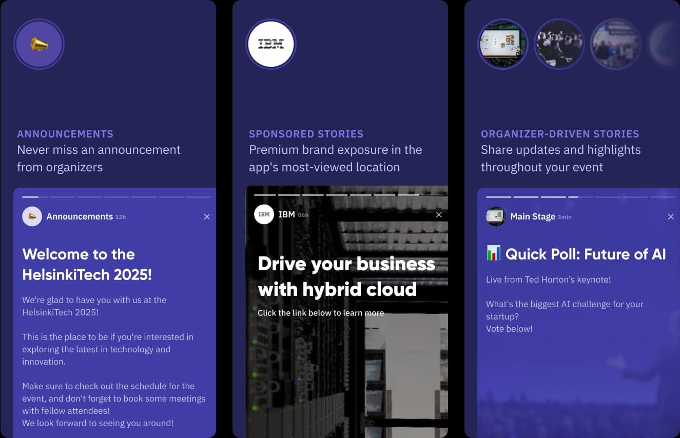 Preview of Stories feature